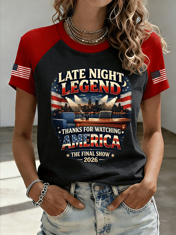 Late Night Legend T-Shirt Thank For Watching America The Final Show 2026 Merch Gift Fans