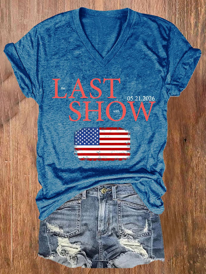 Late Show Stephen Colbert V-Neck Shirt Fan Gear Late Night TV Merch Gift For Colbert Lovers