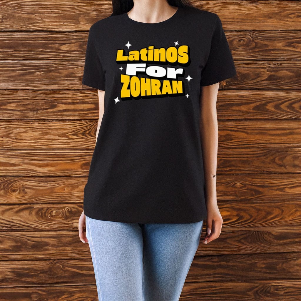 Latinos For Zohran T-Shirt New York City Bold Support Tee Political Campaign Gift Ideas