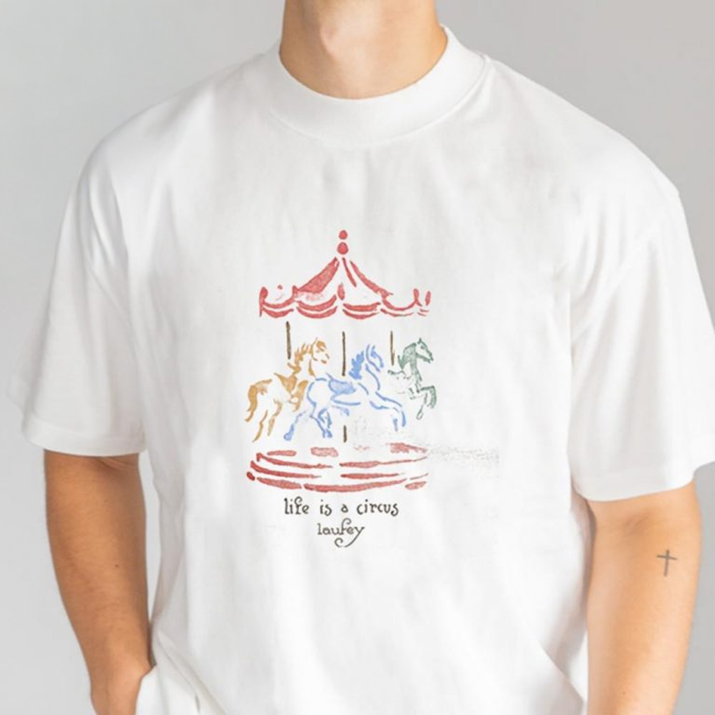 Laufey Merch Carousel Life Is A Circus T-Shirt Unique Gifts For Music Lovers Laufey Merch Carousel Life Is A Circus T-Shirt Unique Gifts For Music Lovers