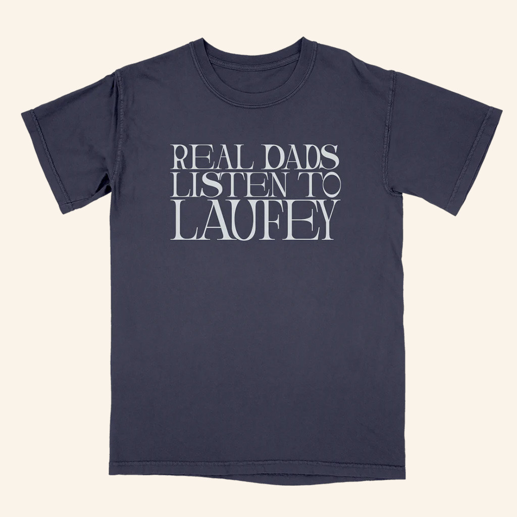 Laufey Merch Real Dads Listen To Laufey T-Shirt Cool Gifts For Music Lovers
