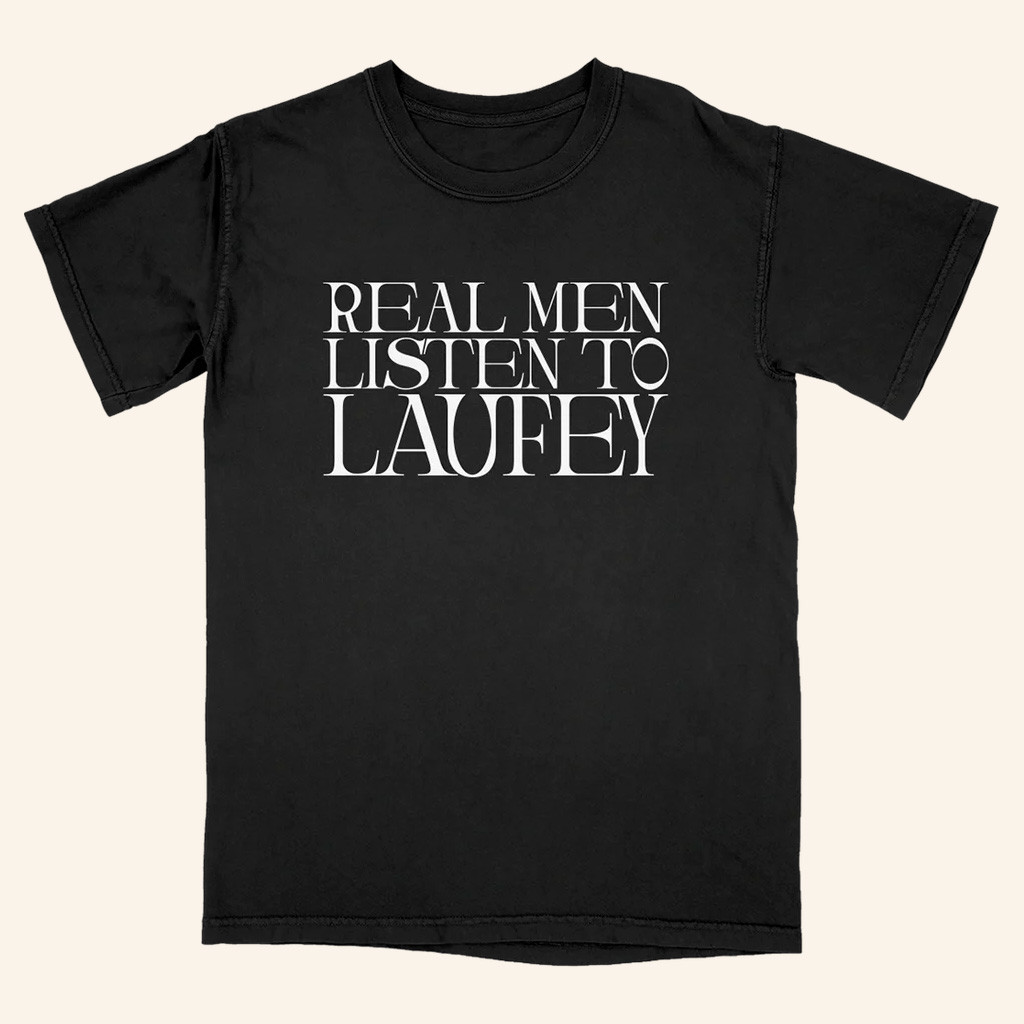 Laufey Merch Real Men Listen To Laufey T-Shirt Birthday Gifts For Music Lovers Laufey Merch Real Men Listen To Laufey T-Shirt Birthday Gifts For Music Lovers