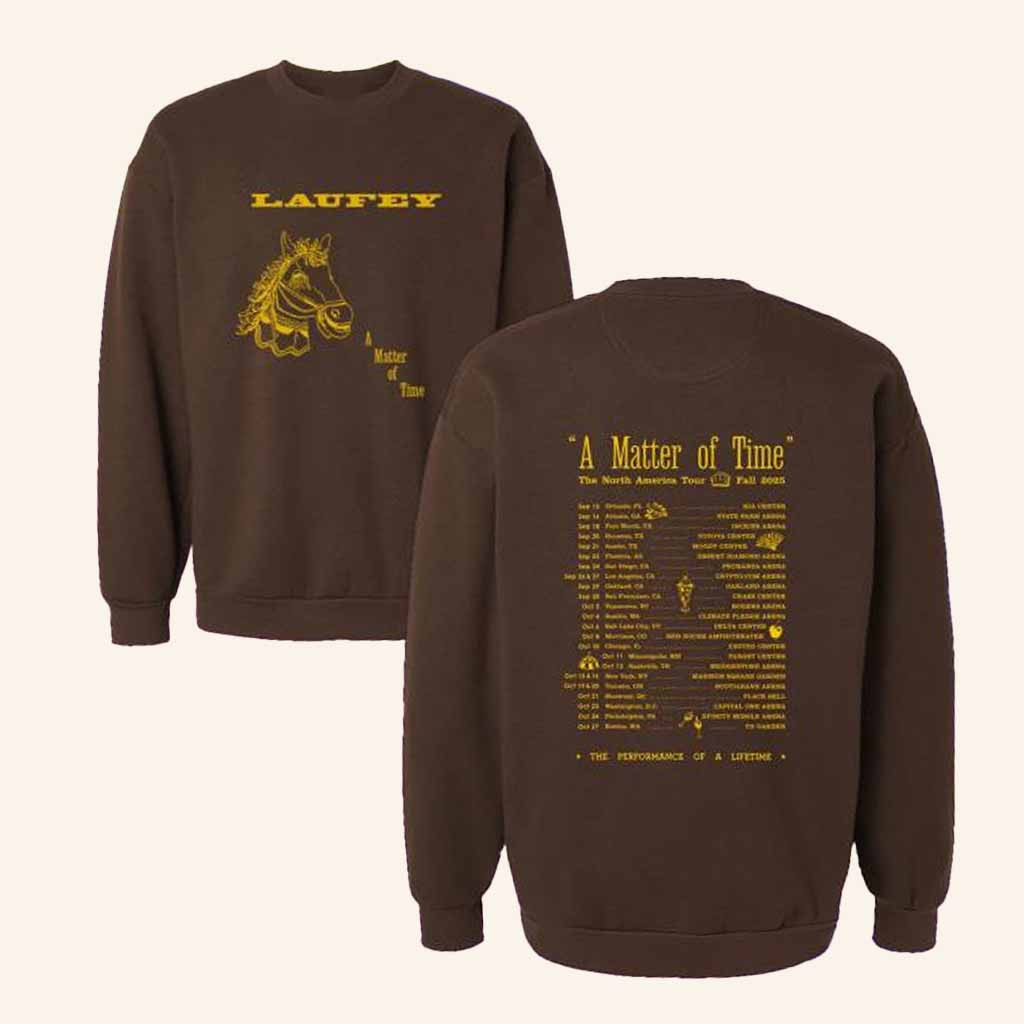 Laufey Music Merch A Matter Of Time Tour 2025 Sweatshirt Presents For Music Lovers Laufey Music Merch A Matter Of Time Tour 2025 Sweatshirt Presents For Music Lovers