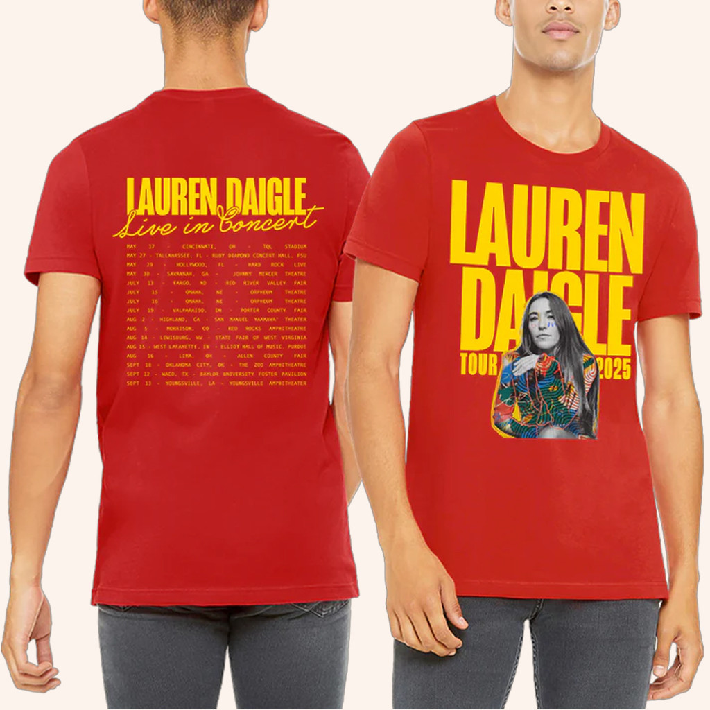 Lauren Daigle Merch Live In Concert 2025 Tour T-Shirt Presents For Music Lovers Lauren Daigle Merch Live In Concert 2025 Tour T-Shirt Presents For Music Lovers