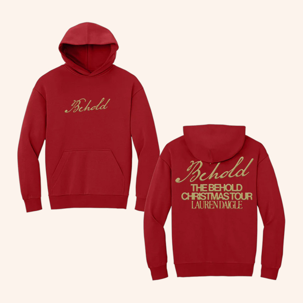 Lauren Daigle Merch The Behold Christmas Tour Hoodie Music Lover Gift Ideas For Him Lauren Daigle Merch The Behold Christmas Tour Hoodie Music Lover Gift Ideas For Him