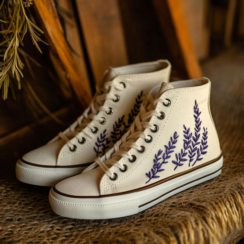 Lavande Canvas High Tops Spring Merch Pick