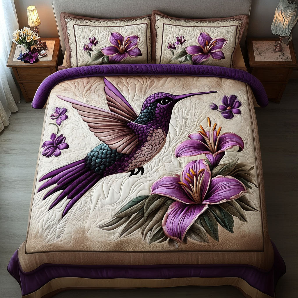 Lavender Breeze Quilted Bedding Set Meaningful Home Gift for Special Occasions