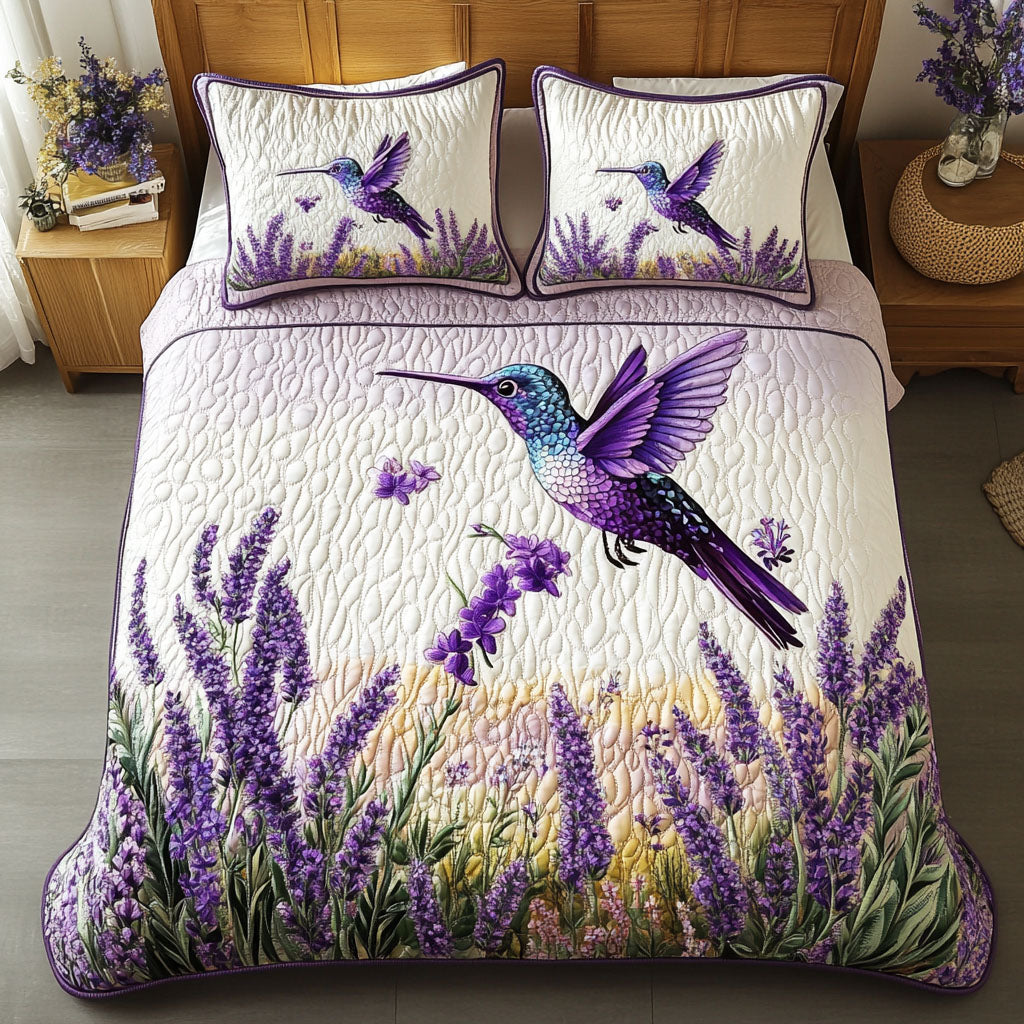Lavender Hummingbird Quilted Bedding Set Christmas Bedding Sets Awesome Hummingbird Gifts