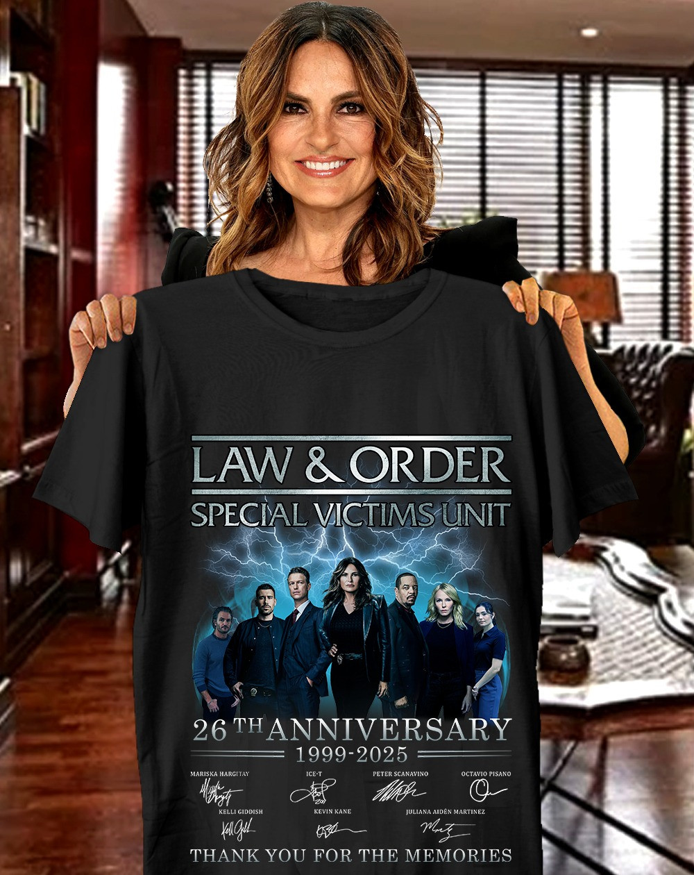 Law And Order Special Victims Unit Shirt 26Th Anniversary 2025 Thank You For The Memories