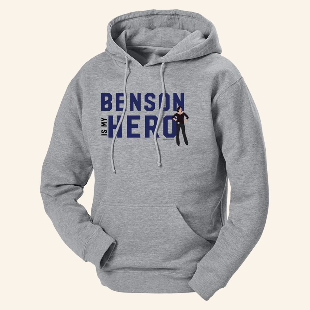 Law And Order SVU Merch Benson Is My Hero Hoodie Great Gifts For Besties Law And Order SVU Merch Benson Is My Hero Hoodie Great Gifts For Besties