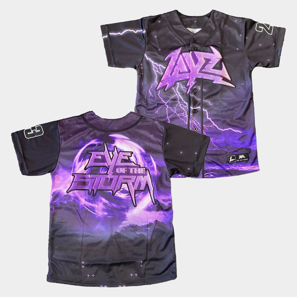 Layz Merch Layz Eye Of The Storm Baseball Jersey Birthday Gift Ideas For BFF-1