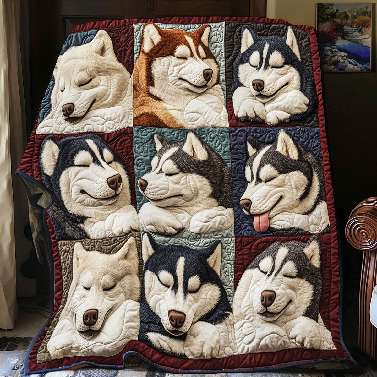 Lazy Paws Quilt Perfect Holiday Gift for Blanket Lovers