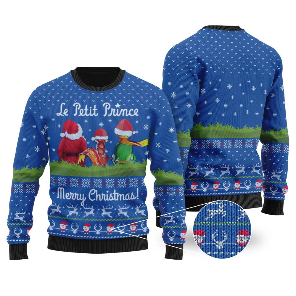 Le Petit Prince Ugly Christmas Sweater Royal Unique Holiday Merch Gift for Home and Family