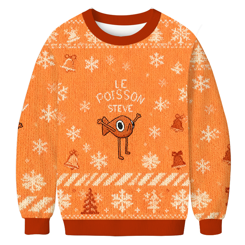 Le Poisson Steve Christmas Ugly Sweatshirt Holiday Joke Gift Idea