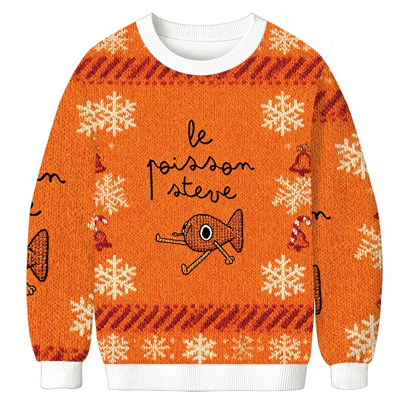 Le Poisson Steve Funny Meme Christmas Ugly Sweatshirt Holiday Lounge Wear Top Gift Ideas Le Poisson Steve Funny Meme Christmas Ugly Sweatshirt Holiday Lounge Wear Top Gift Ideas