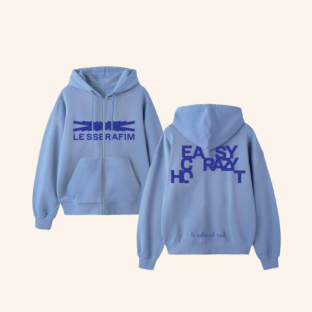 Le Sserafim Tour Merch Zip Hoodie Christmas Gifts For Music Lovers Le Sserafim Tour Merch Zip Hoodie Christmas Gifts For Music Lovers