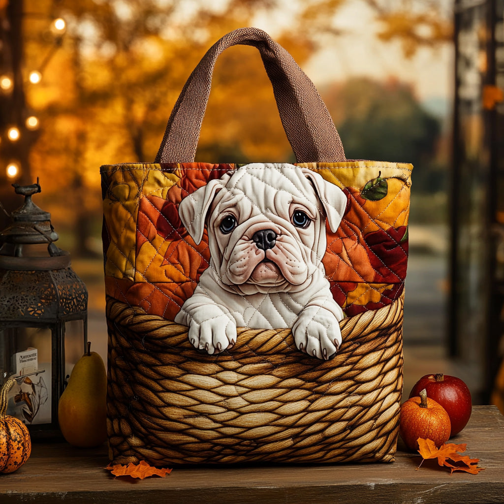 Leaf Sniffer Quilted Tote Bag Funny Presents For Dogs