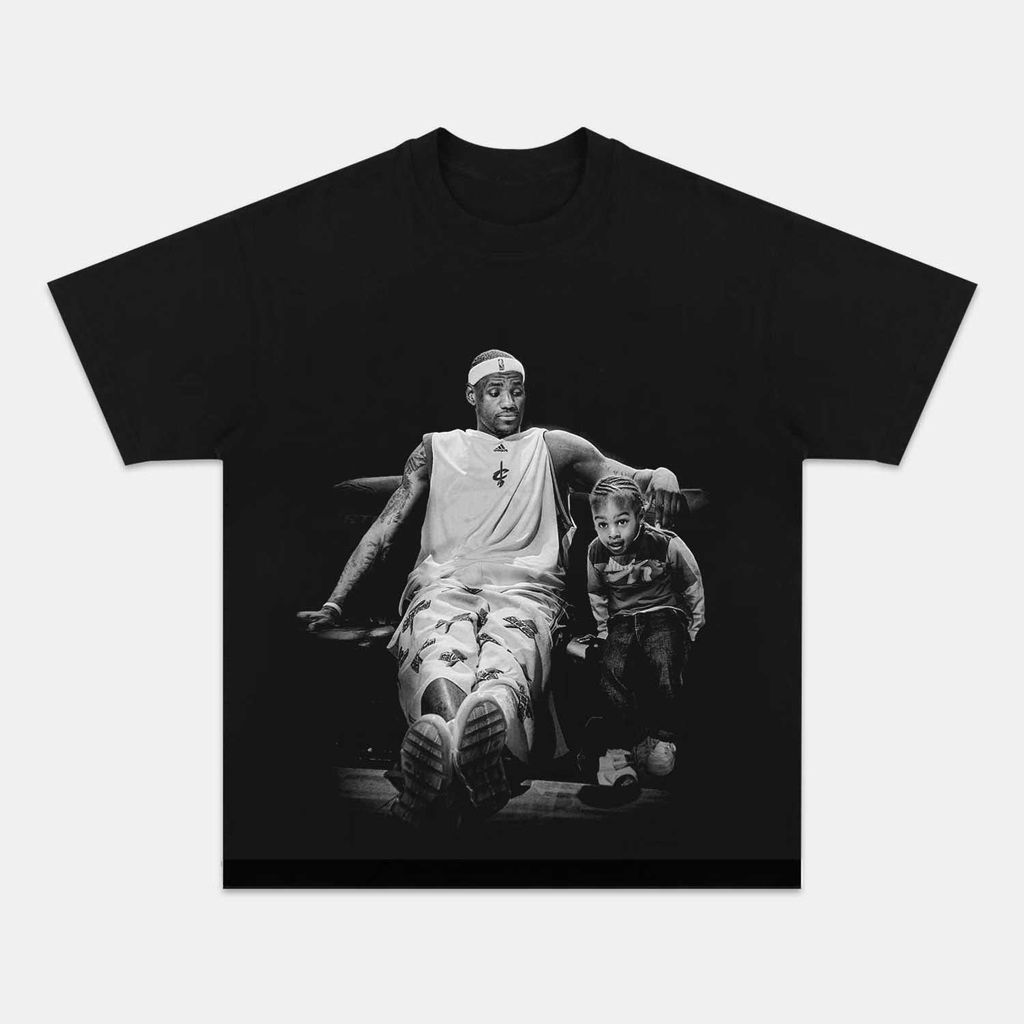 Lebron Jame And Broony Vintage Graphic T-Shirt Basketball Enthusiast Gifts