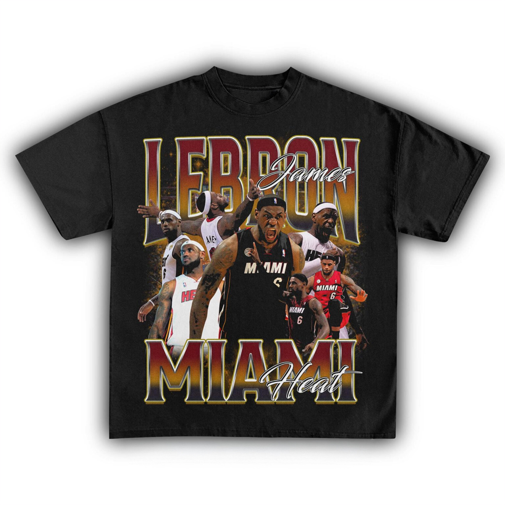 Lebron James Miami Basketball T-Shirt Best Gifts For Boyfriend