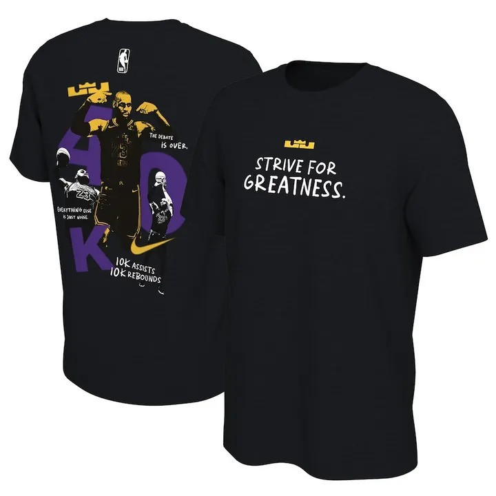 Lebron James Shirt NBA Los Angeles Lakers Lebron James 40K Point Record Fan Merch Gifts