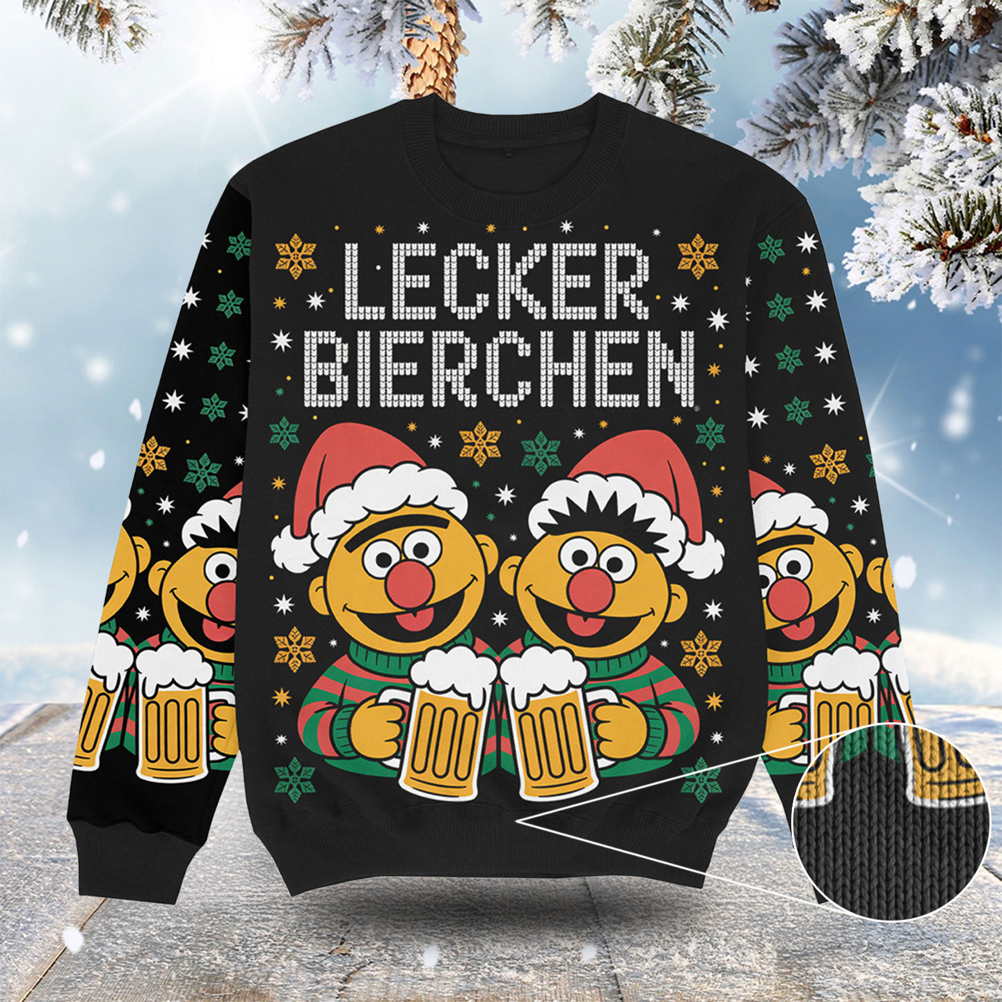 Lecker Bierchen Christmas Ugly Sweater Funny Christmas Clothes Best Christmas Gifts For Men
