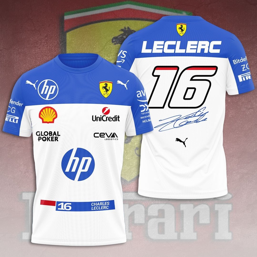 Leclers Racing Team F1 Racing T-Shirt Racing Lover Gifts For Him