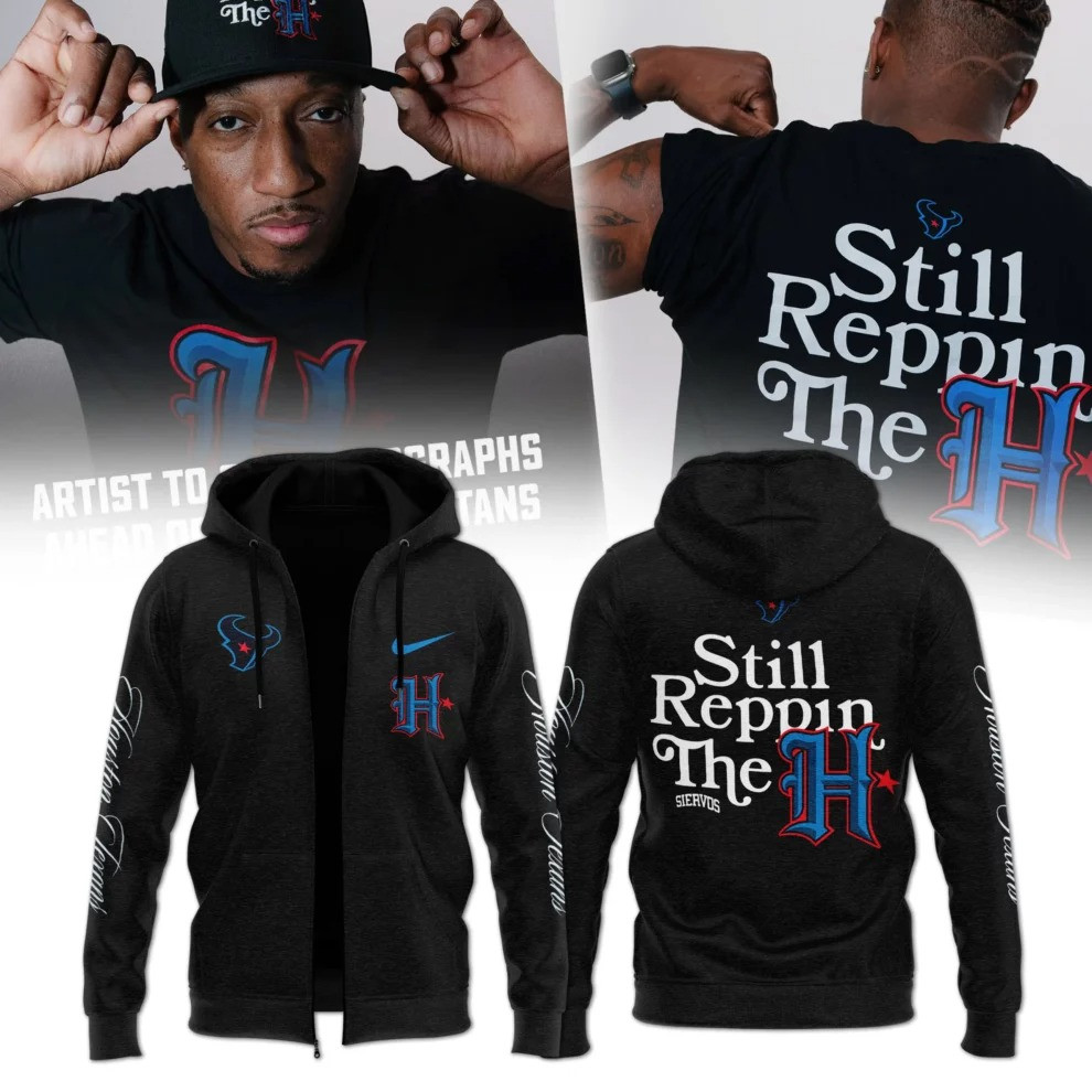 Lecrae x Houston Texans Nike Black Half Zip Hoodie Best Gift For Football Lovers