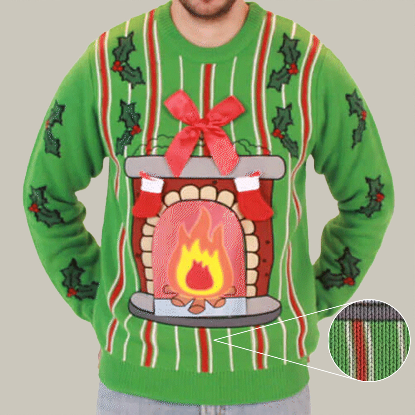 Led Fireplace Ugly Christmas Sweater Ugly Christmas Jumper Father Daughter Presents