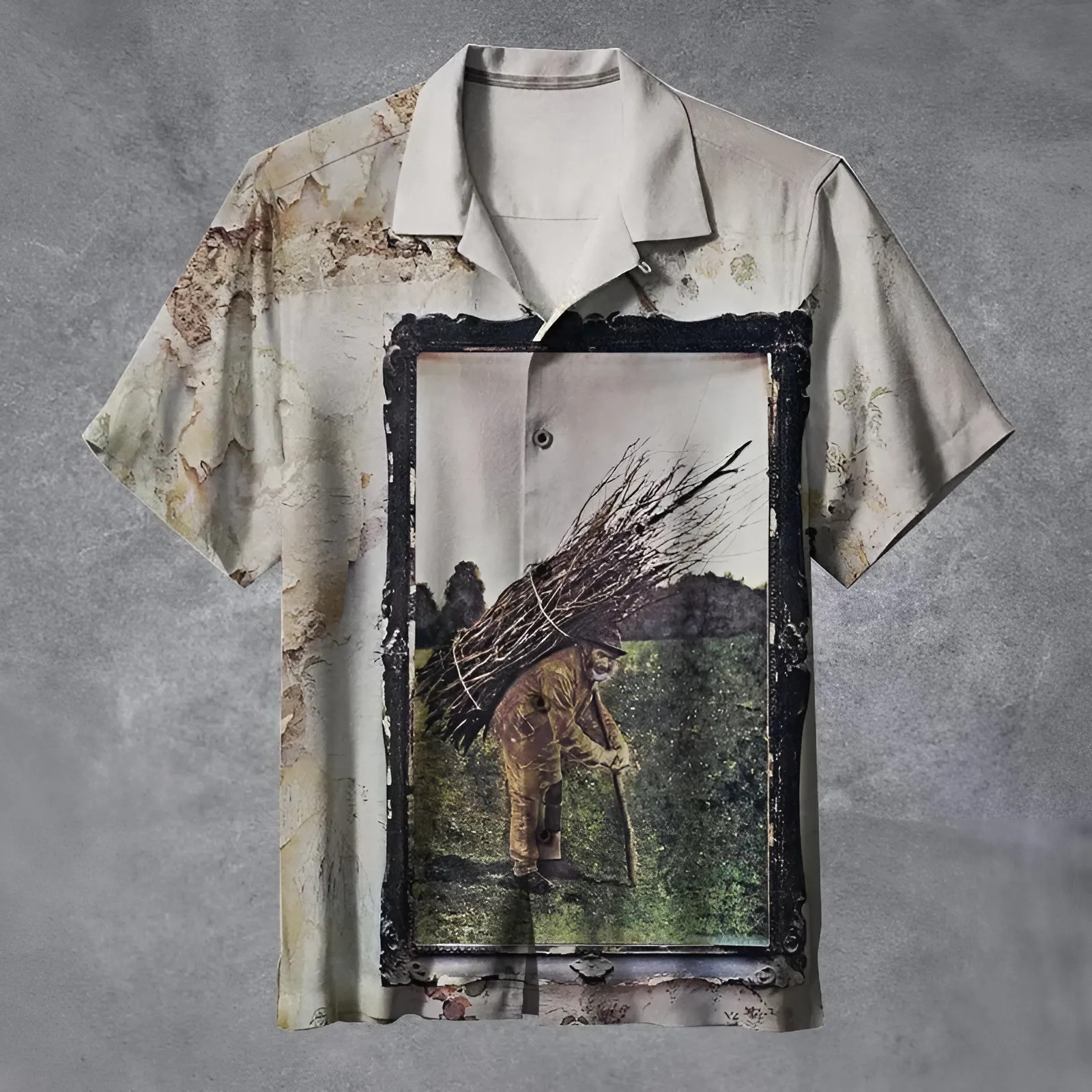 Led Zeppelin Art Hawaiian Shirt Famous LZL Album Cover Merch Gift For Music Fans