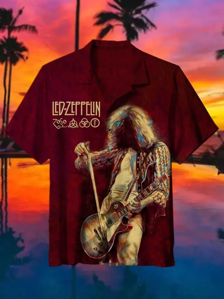 Led-Zeppelin Hawaiian Shirt Best Gift For Led Zeppelin Lovers Fans For Him