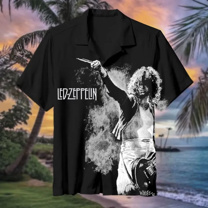 Led-Zeppelin Hawaiian Shirt Fan Merch Unique Gift For Led Zeppelin Lovers