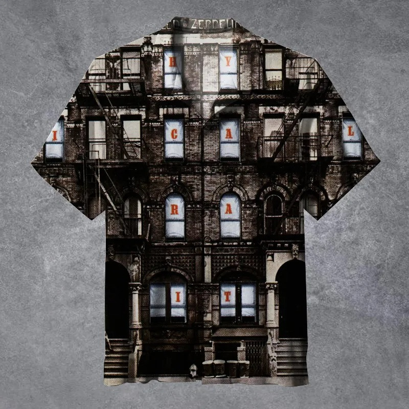 Led Zeppelin Physical Graffiti Universal Hawaiian Shirt Gifts For Dad