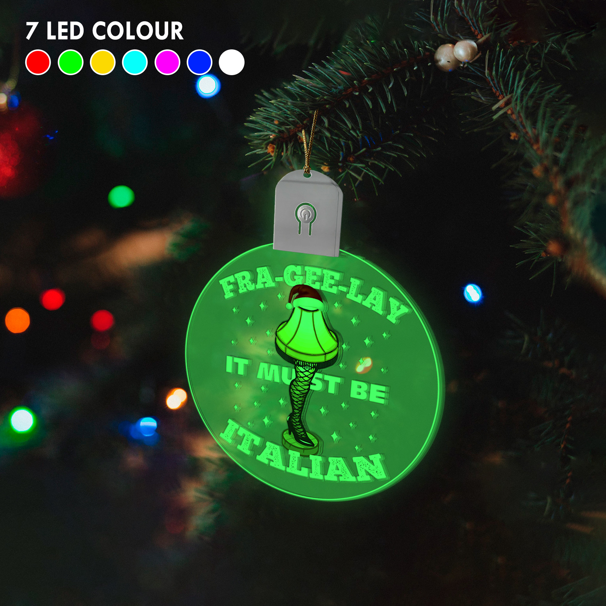 Leg Lamp Ornament 2024 Christmas Story Leg Lamp Tree Ornament Fra-Gee-Lay It Must Be Italian