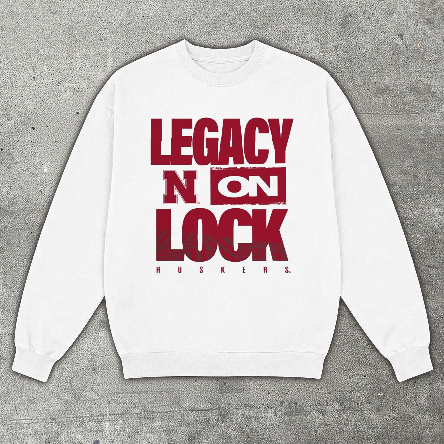 Legacy On Lock Nebraska Huskers Sweatshirt NCAA 2026 College Football Fan Gear Gift For Huskers Fans