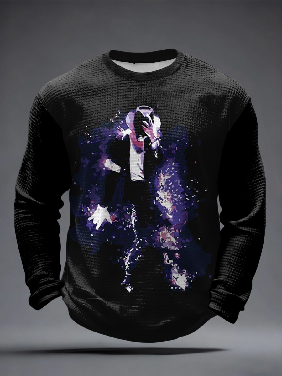 Legend Michael Jackson Long Sleeve Shirt Iconic Dance Silhouettes Clothing Gift For MJ Fans
