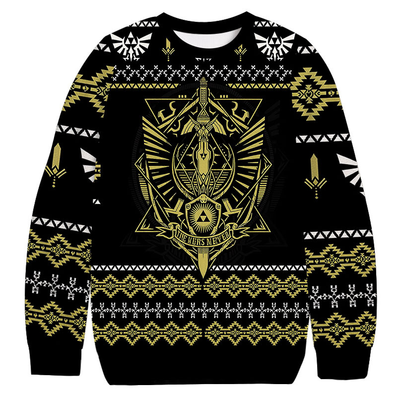 Legend Of Zelda Funny Game Christmas Ugly Sweatshirt Festive Xmas Winter Sweater Gift Ideas Legend Of Zelda Funny Game Christmas Ugly Sweatshirt Festive Xmas Winter Sweater Gift Ideas