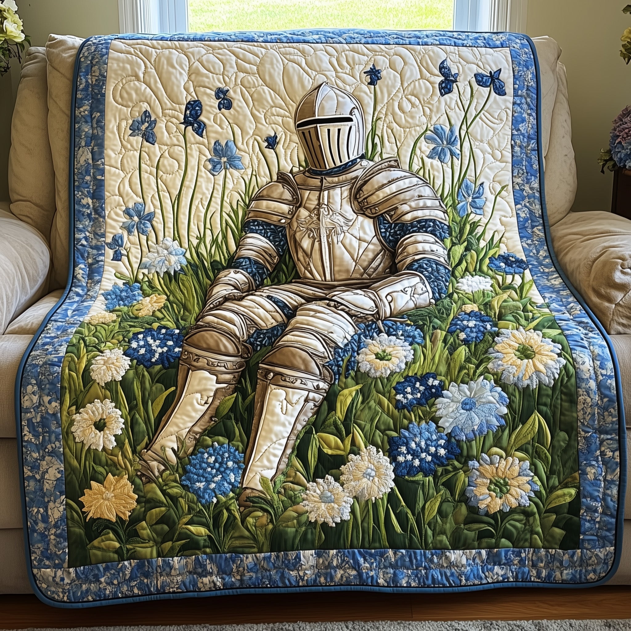 Legendary Valor Quilted Blanket Cute Soft BlanketChristmas Presents For Cousin