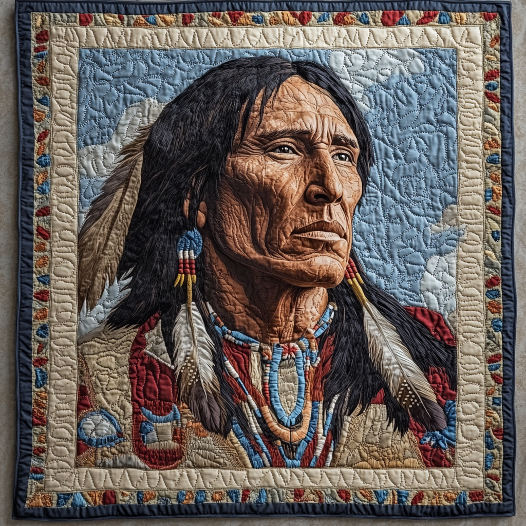 Legends of the Land Quilted Blanket Christmas Bedroom Decor Great Native American Presents