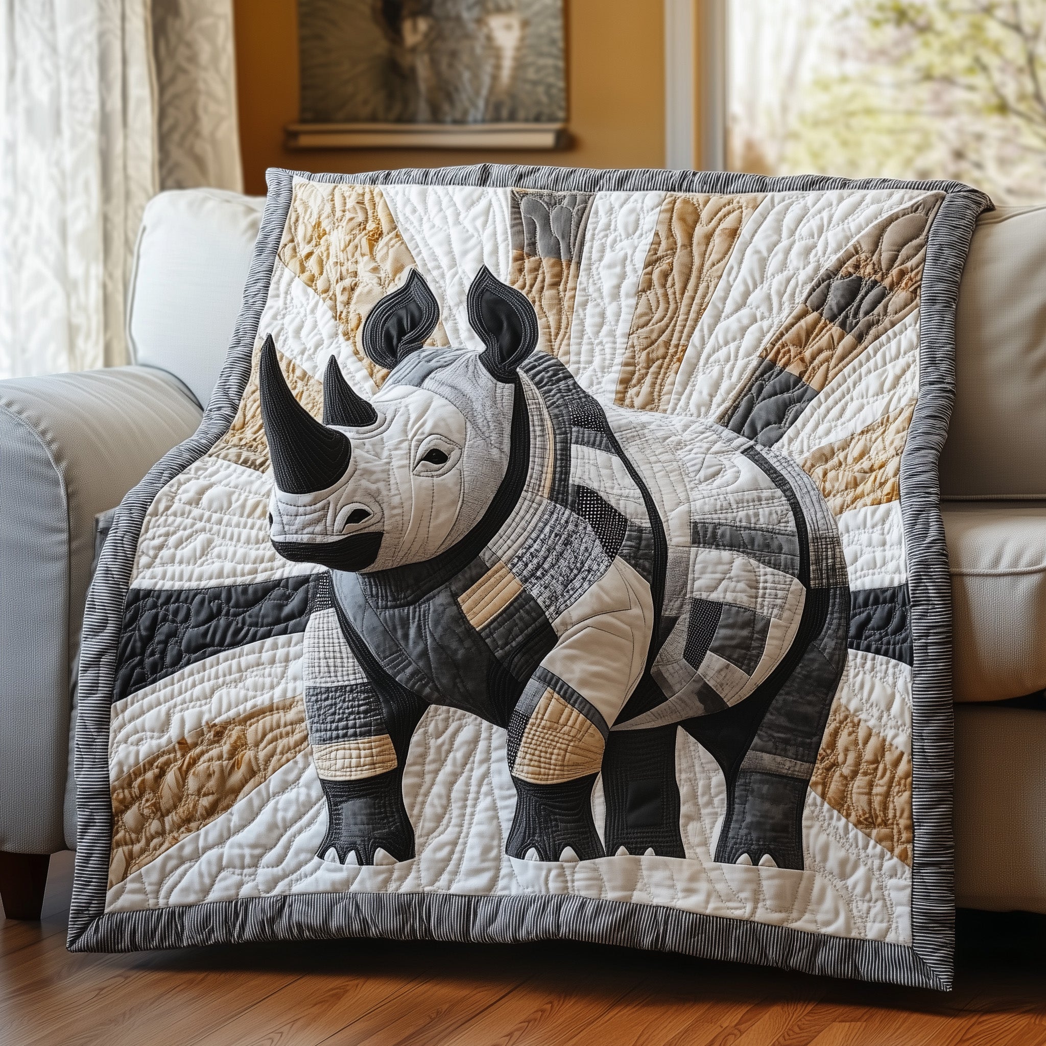 Legends of the Rhino Quilted Blanket Cute Soft BlanketXmas Gifts For Cousins