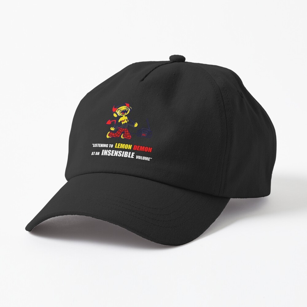 Lemon Demon Brand Merch Hat Listening To Lemon Demon At An Insensible Volume Cap