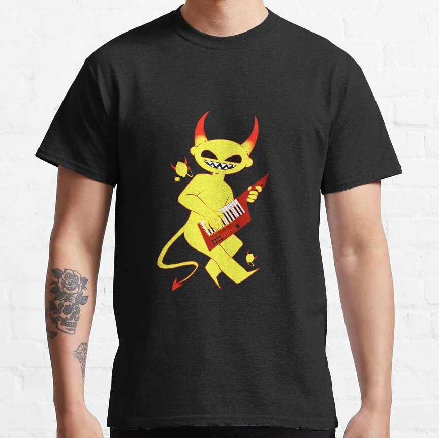 Lemon Demon Playing T-Shirt Official Lemon Demon Band Tee Shirts Merchandise