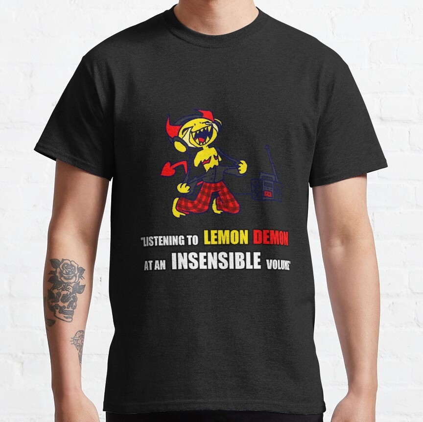 Lemon Demon Shirt Listening To Lemon Demon At An Insensible Volume T-Shirt