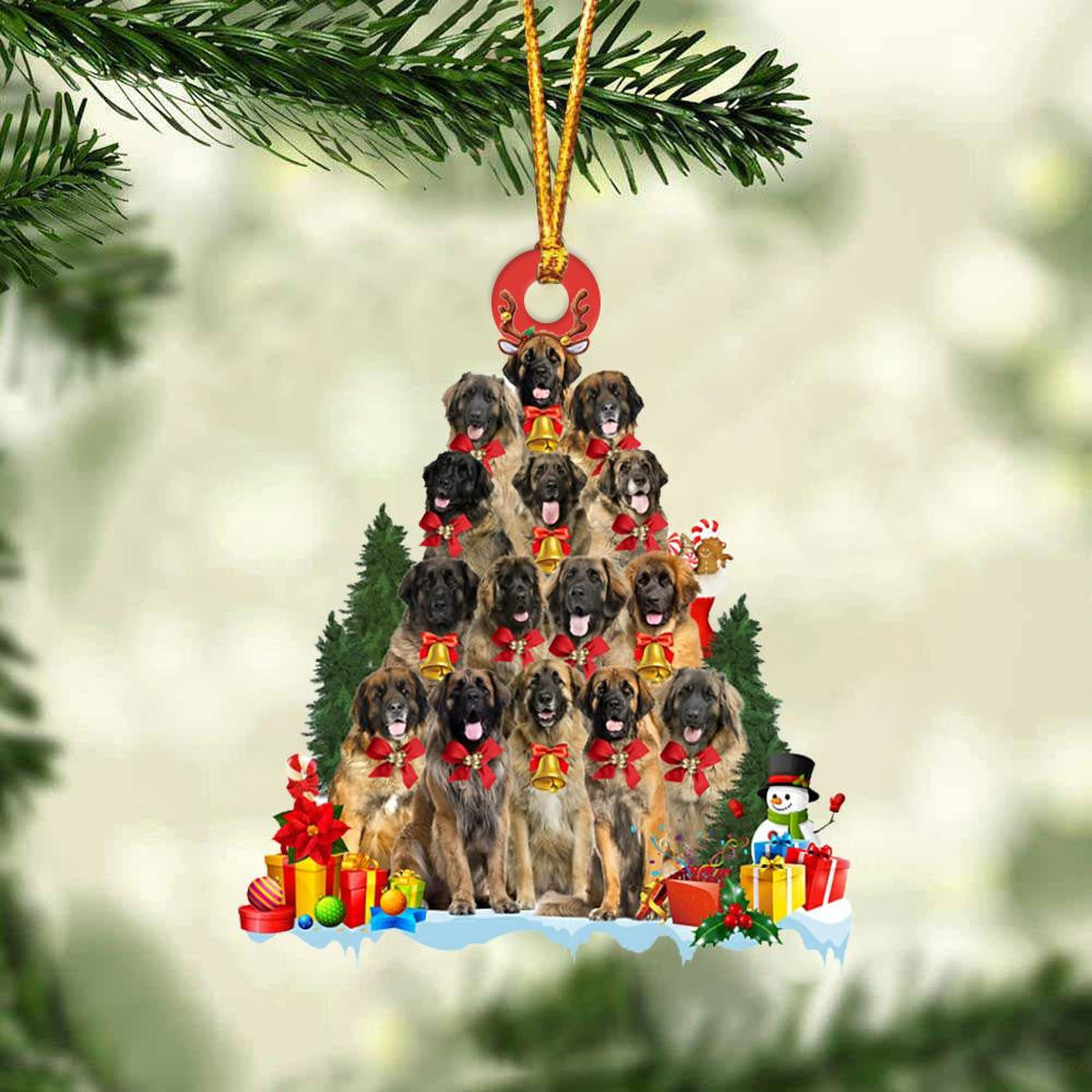 Leonberger Dog Christmas Tree Ornament Dog Gifts Acrylic Ornament Dog Gifts Acrylic Ornament