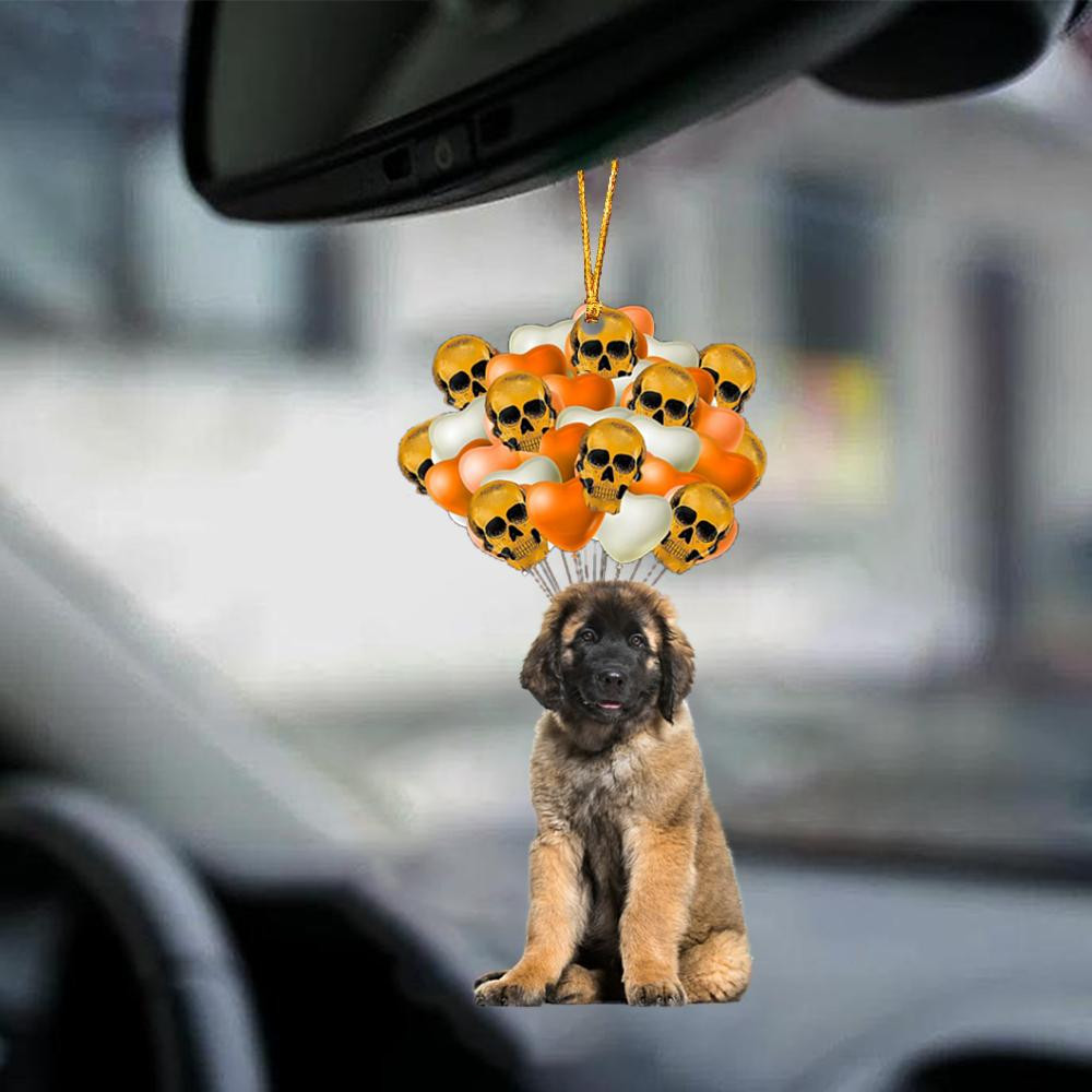 Leonberger Halloween Car Ornament Dog Ornament For Halloween