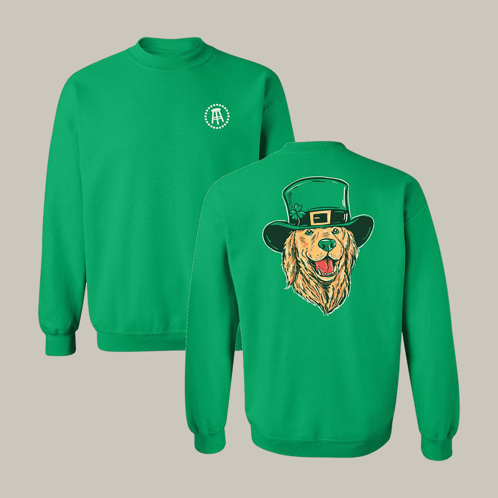 Leprechaun Dog St Patrick's Day Sweatshirt Barstool Sports Apparel Saint Patrick's Day Gift