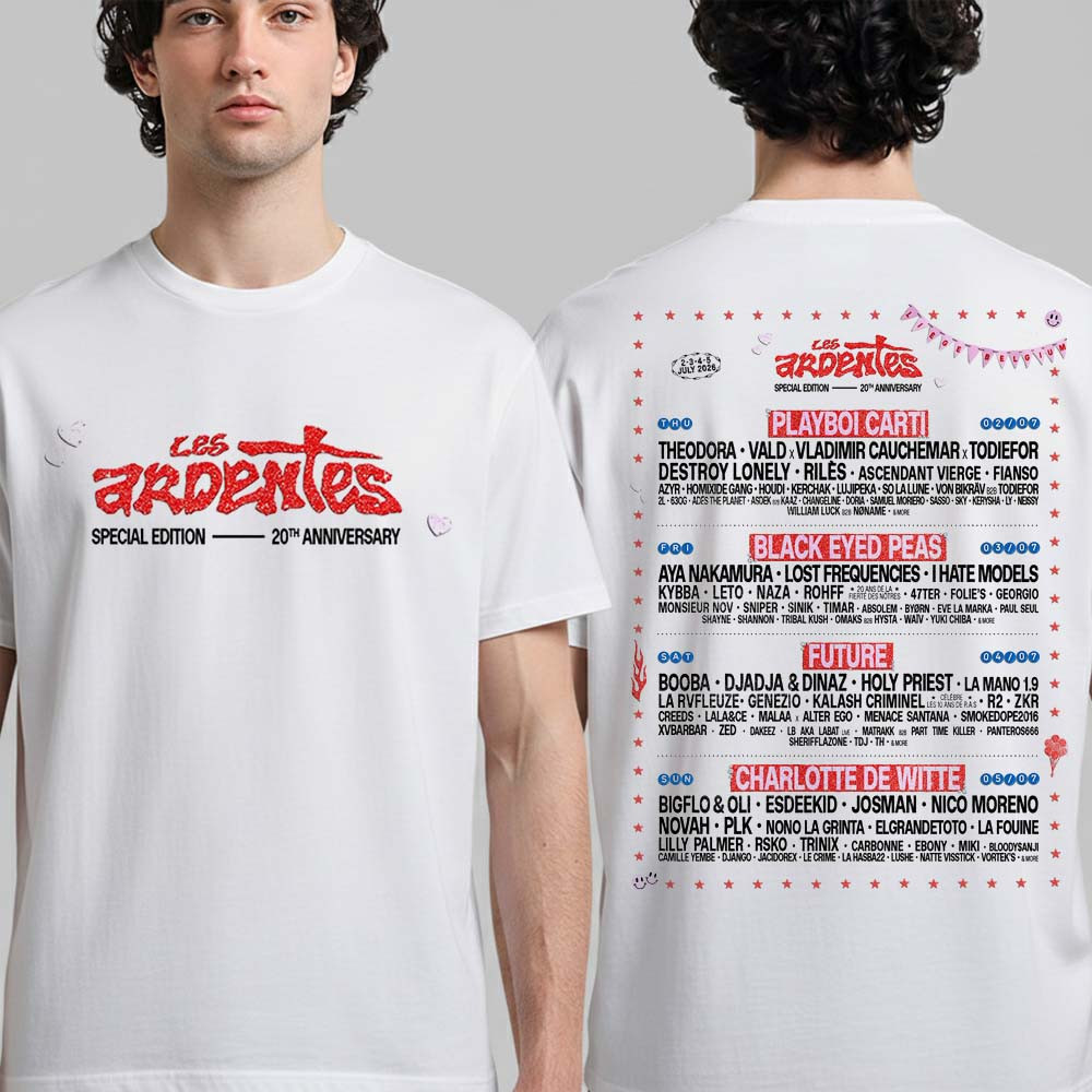 Les Ardentes 2026 Merch Music Festival T-Shirt Les Ardentes Fan Clothes Gift For Dad