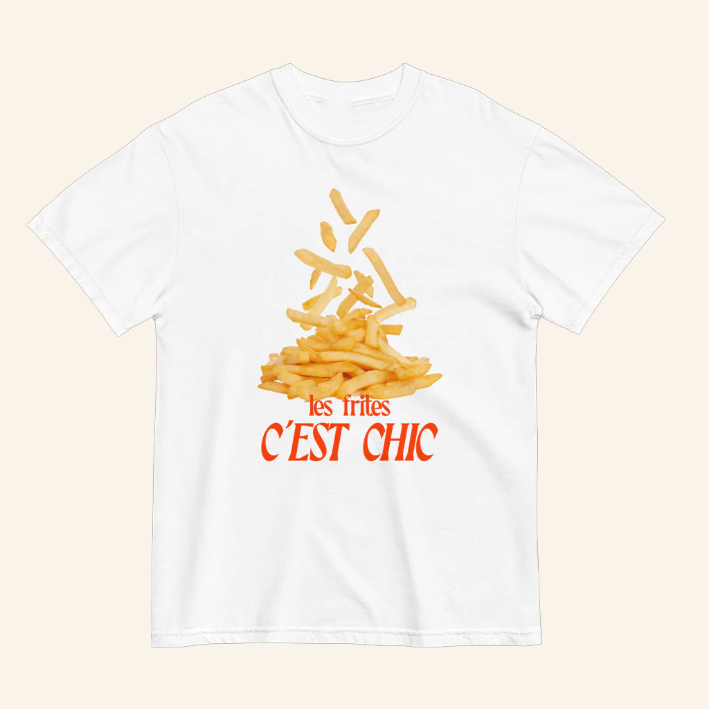 Les Frites C'est Chic T-Shirt French Fries Shirt Gifts For Besties