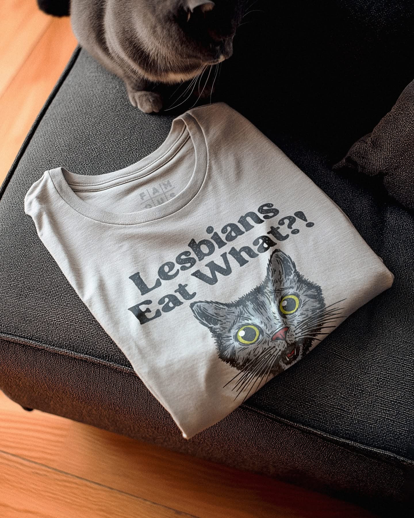 Lesbians Eat What Cat Shirt Funny Lesbian T-Shirts Gay Pride Gifts Lesbians Eat What Cat Shirt Funny Lesbian T-Shirts Gay Pride Gifts