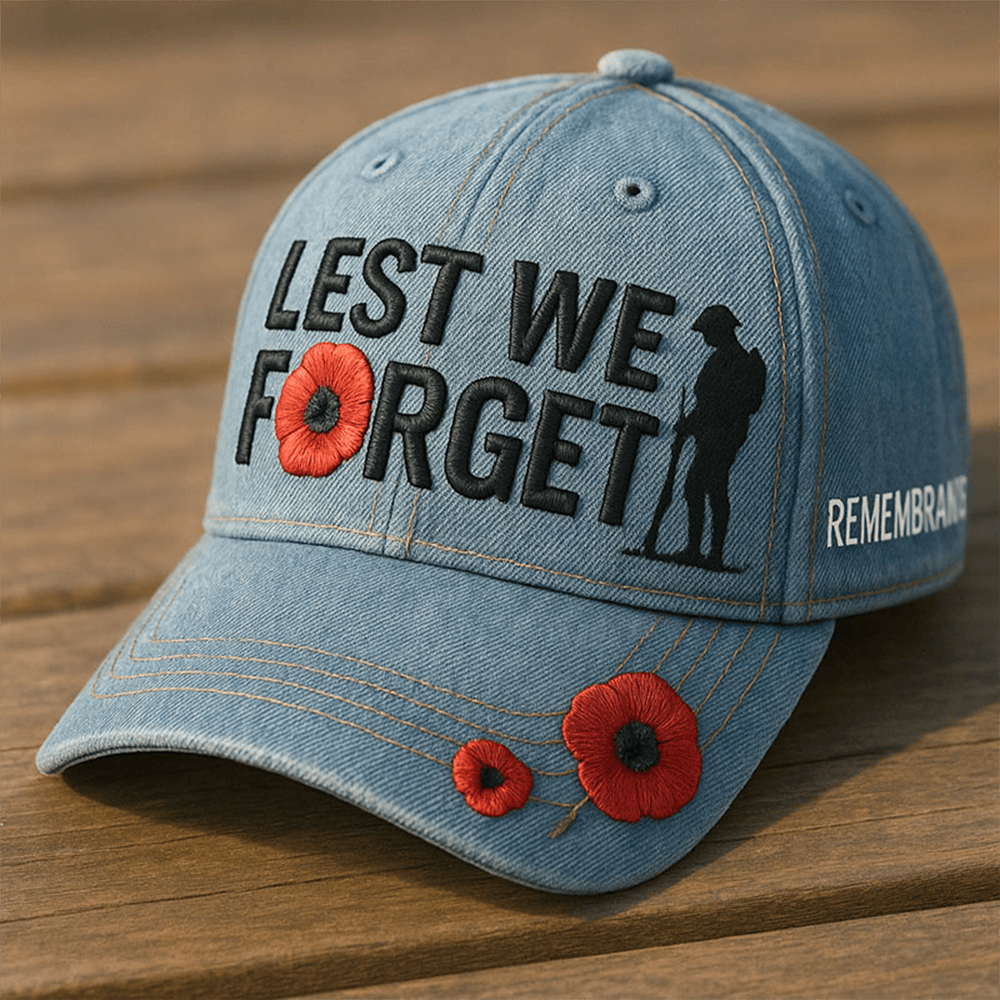 Lest We Forget Hat Military Remembrance Baseball Cap Gifts For Veterans
