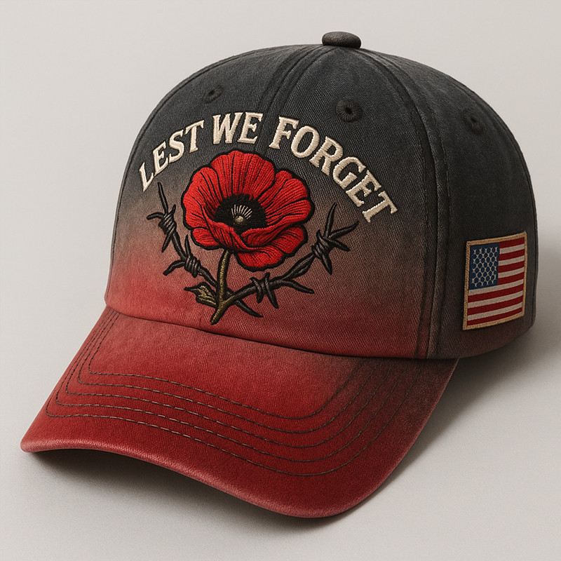 Lest We Forget Memorial Day Hat American Flag Memorial Baseball Cap Gifts For Veterans